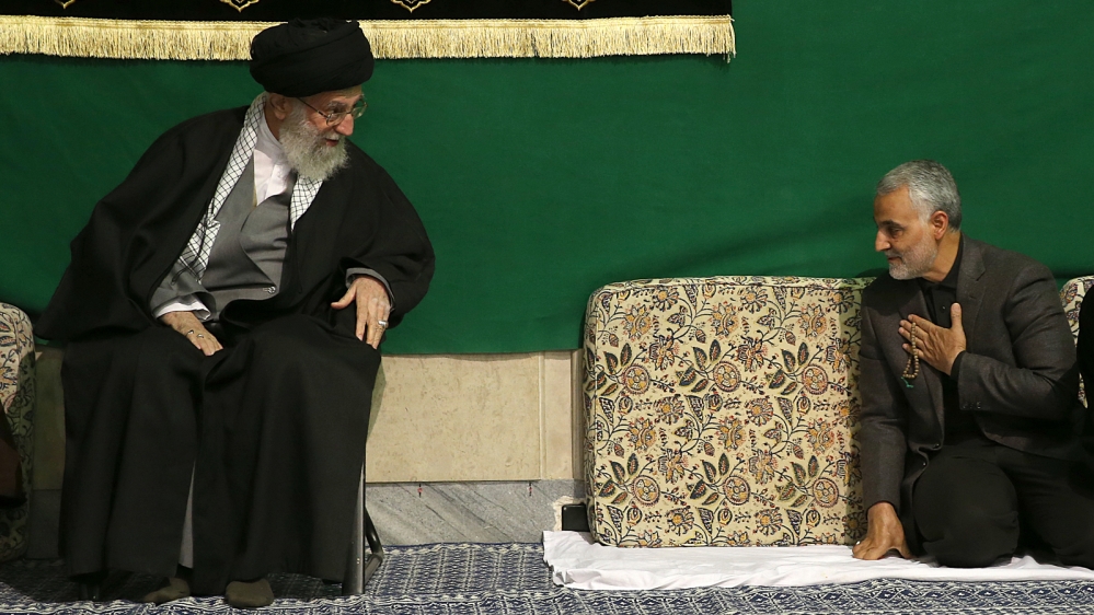 Qasem souleimani with Khamenei